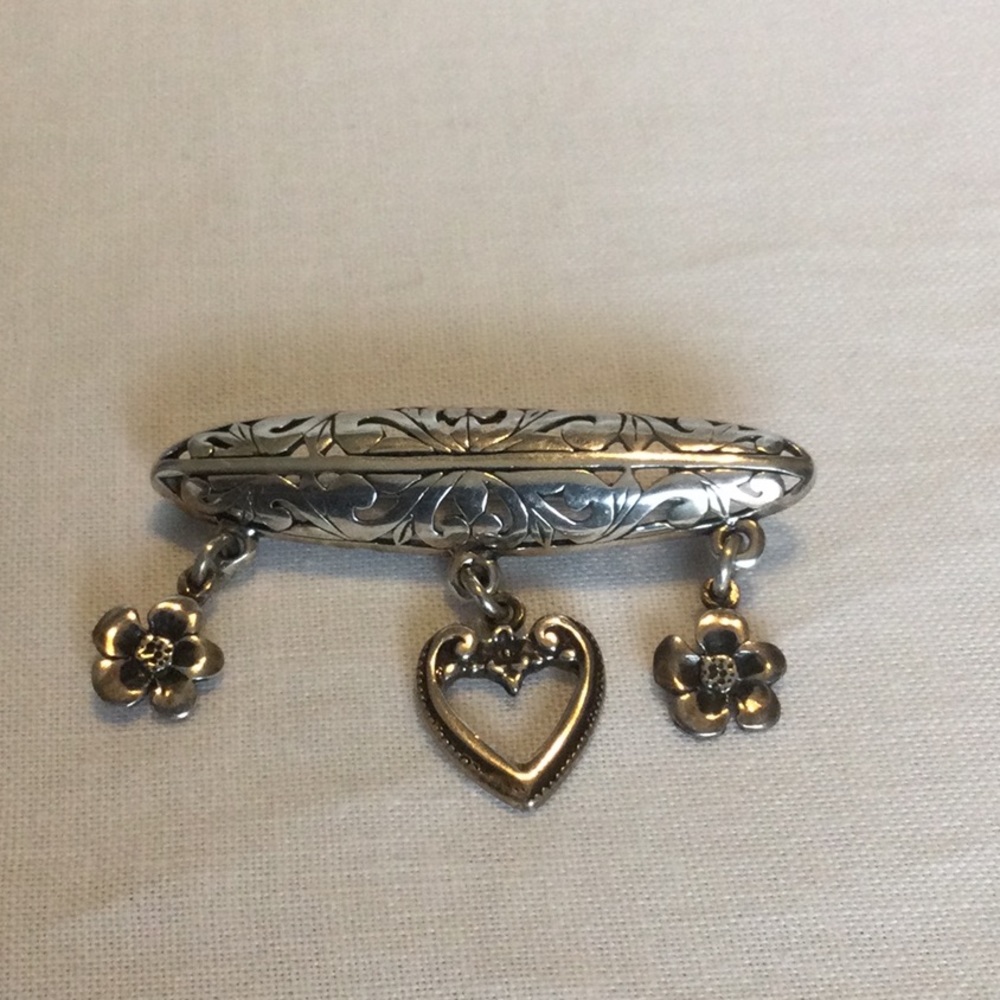 Vintage Jalaine Sterling Silver Brooch